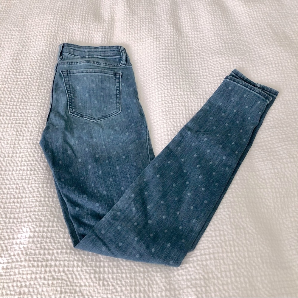 GAP Skinny Jeans w/Polka Dots